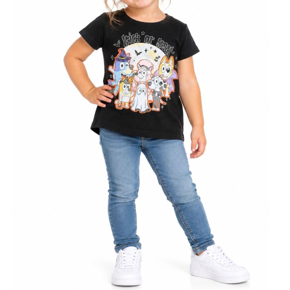 🔥5 for $30🔥 Creations of Grace Girl’s Bluey “Trick or Treat” T-Shirt | 3T